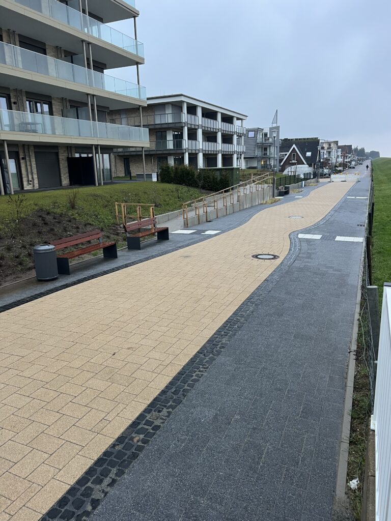 Promenade Duhner Spitze mit Blick auf den Dünenweg 1